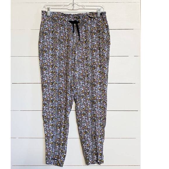 LOFT Petites Women's Floral Pockets‎ pull-on casual pants - SP - Picture 1 of 9